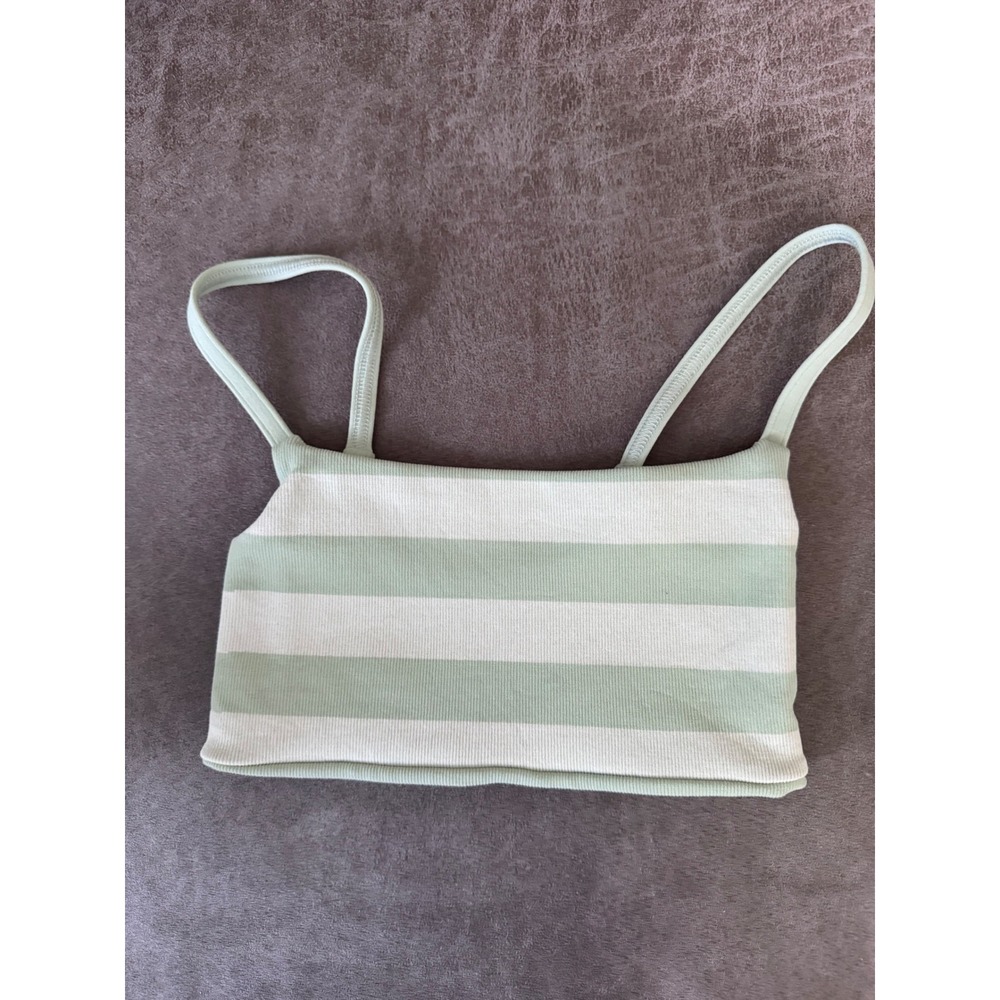 Free People Movement Tighten Up Reversible Bra Green Combo Striped XS/S NEW